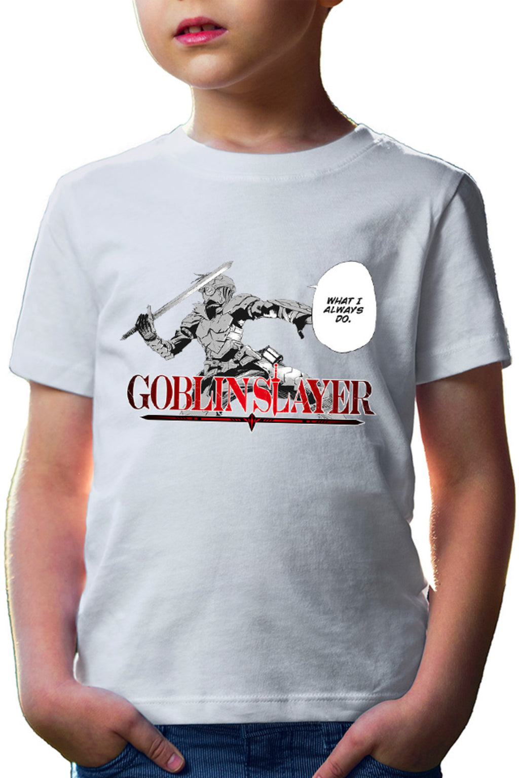 Tricou copii Goblin Slayer Claymore Knight Fast Anime Shounen Martial Arts