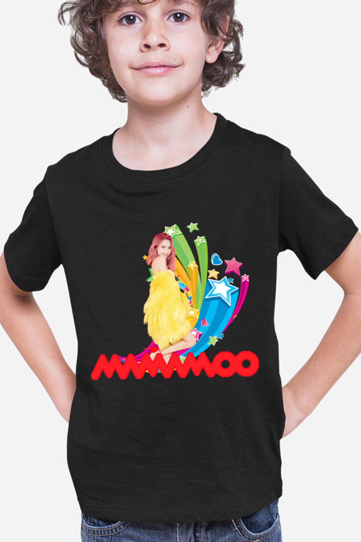 Tricou copii Mamamoo Wheein Moonbyul Solar Competition Happy