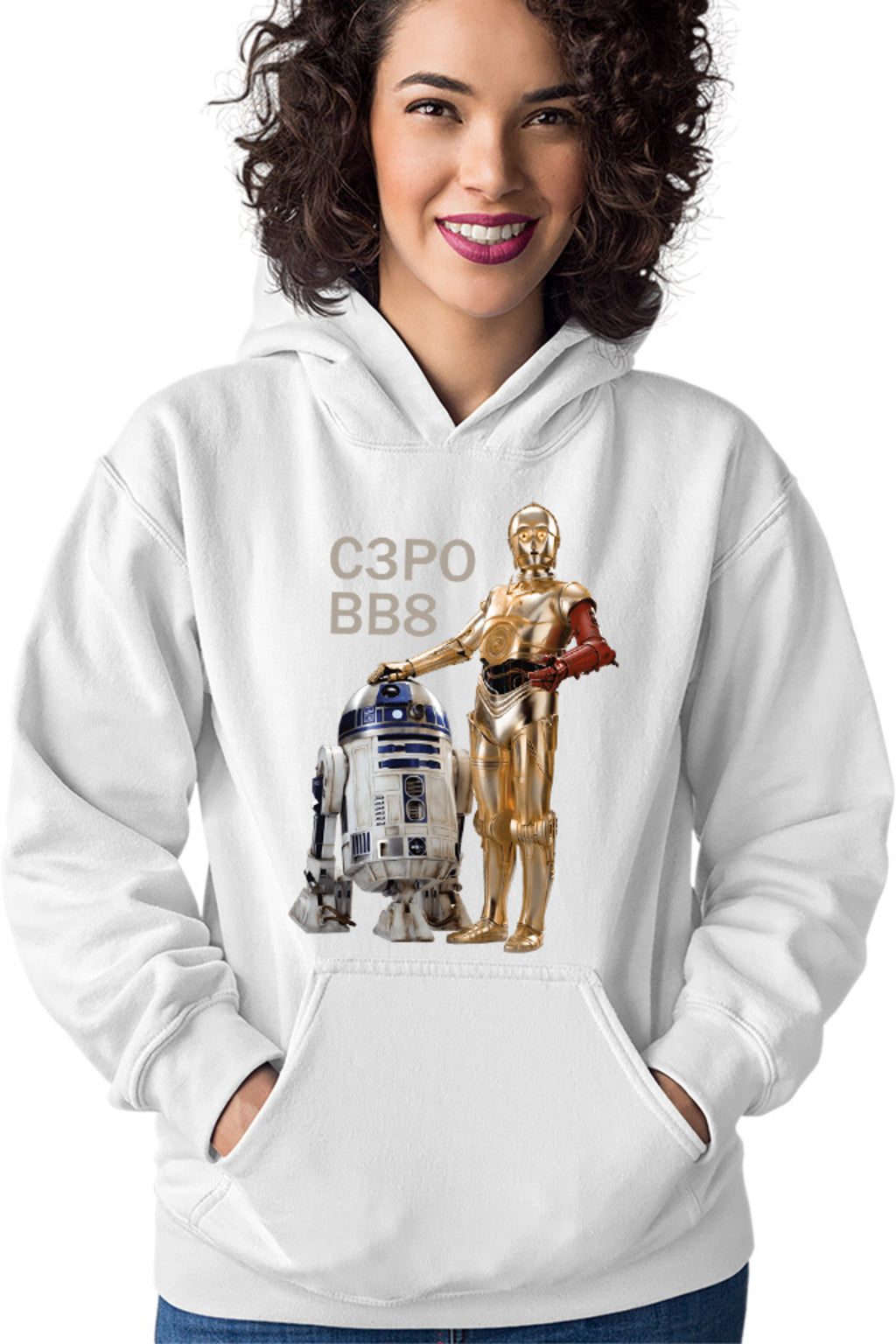 Hanorac dama Star Wars Robots BB8 S3PO Droid