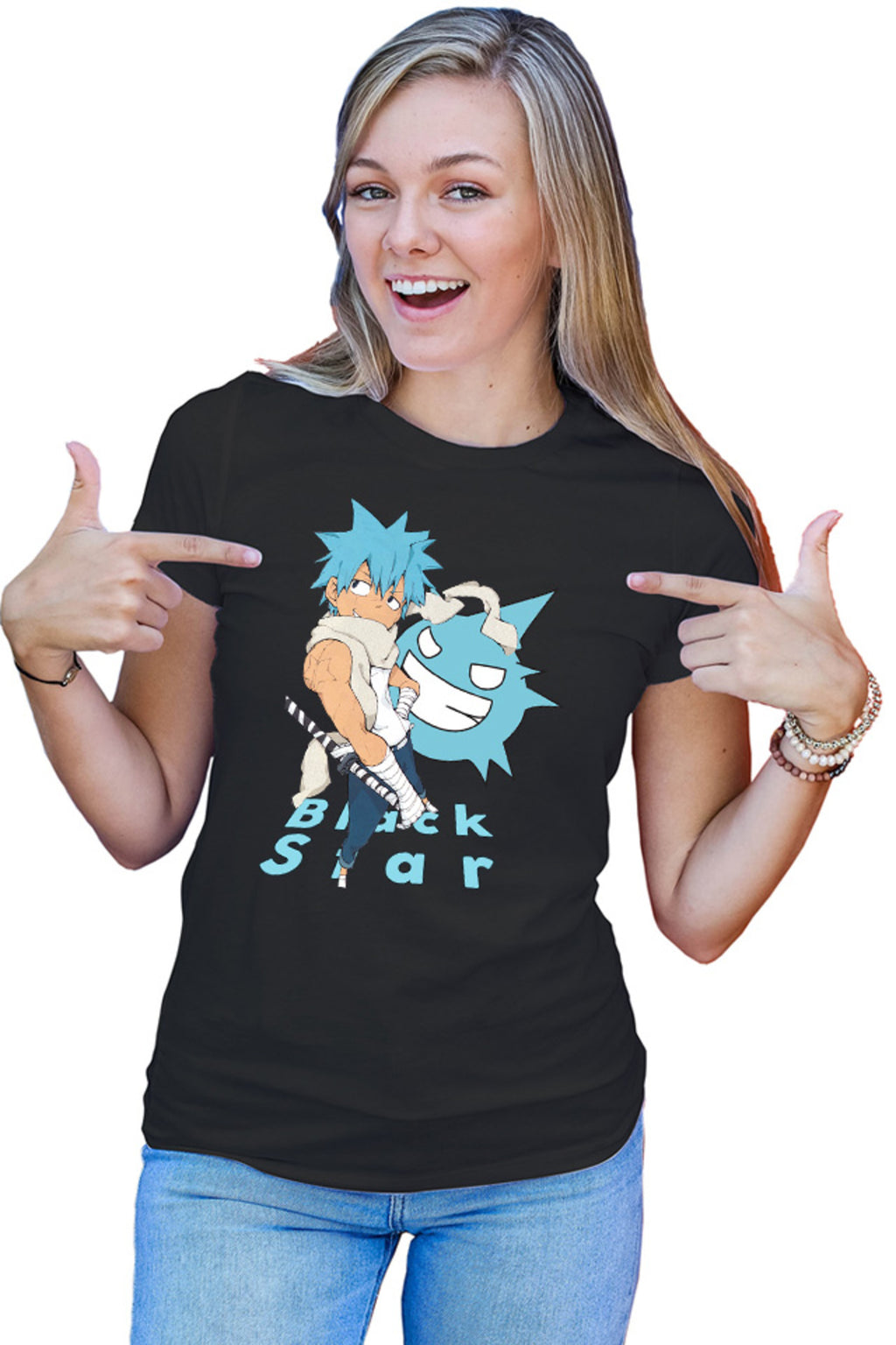 Tricou dama Soul Eater Black Star Spirit Deseneanime Anime Manga