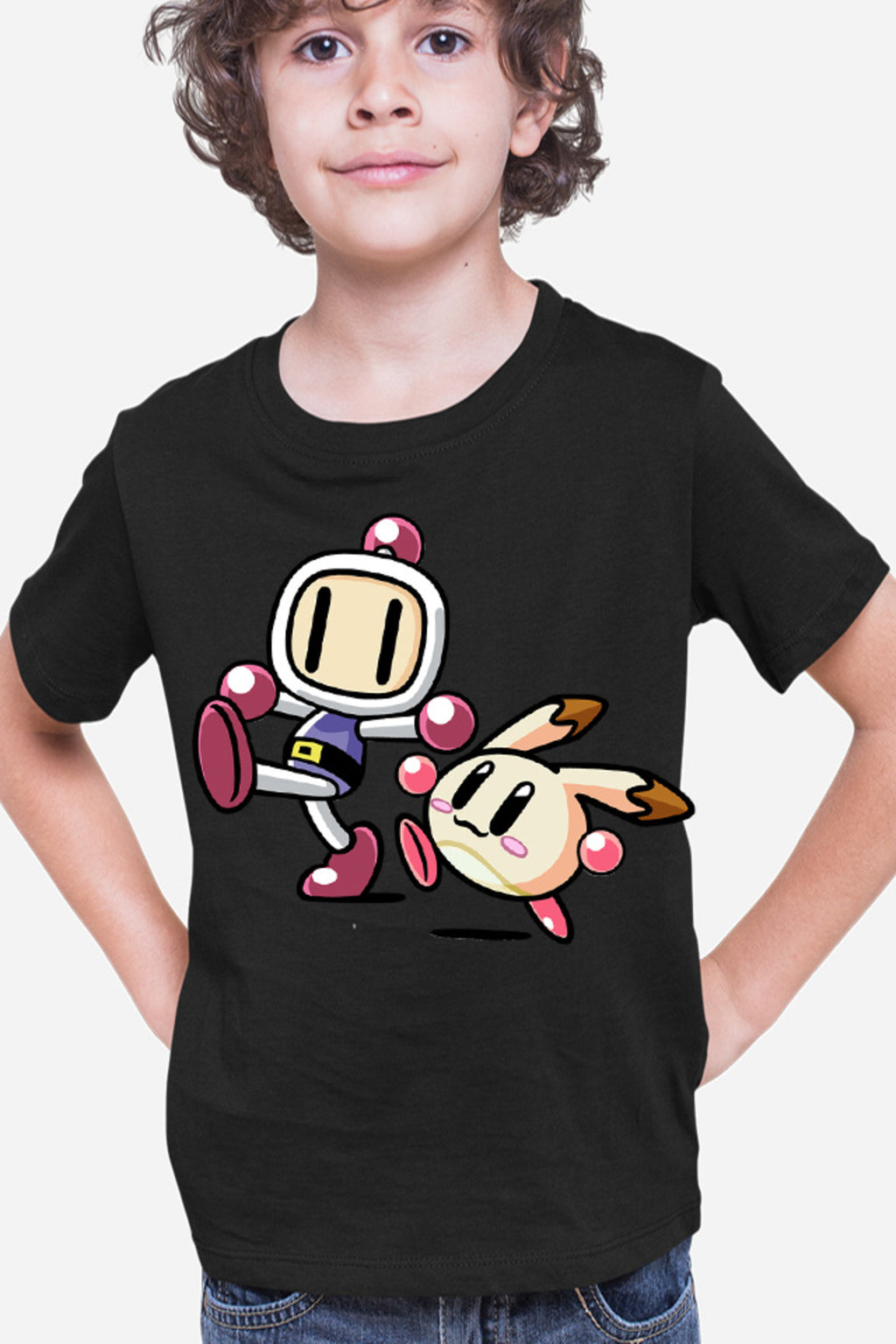 Tricou copii Bomberman Kirby Game Arcade 2D