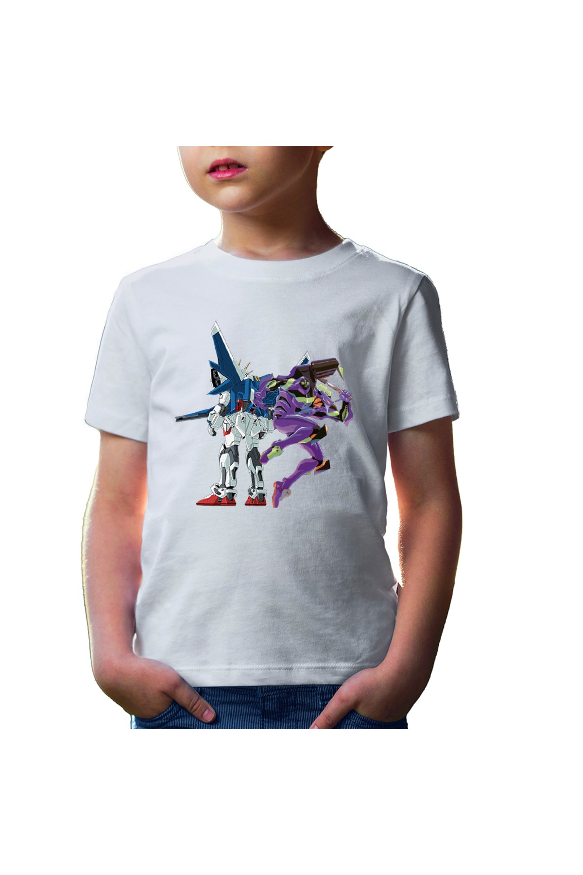 Tricou copii dam Robot Blue Eva Flying