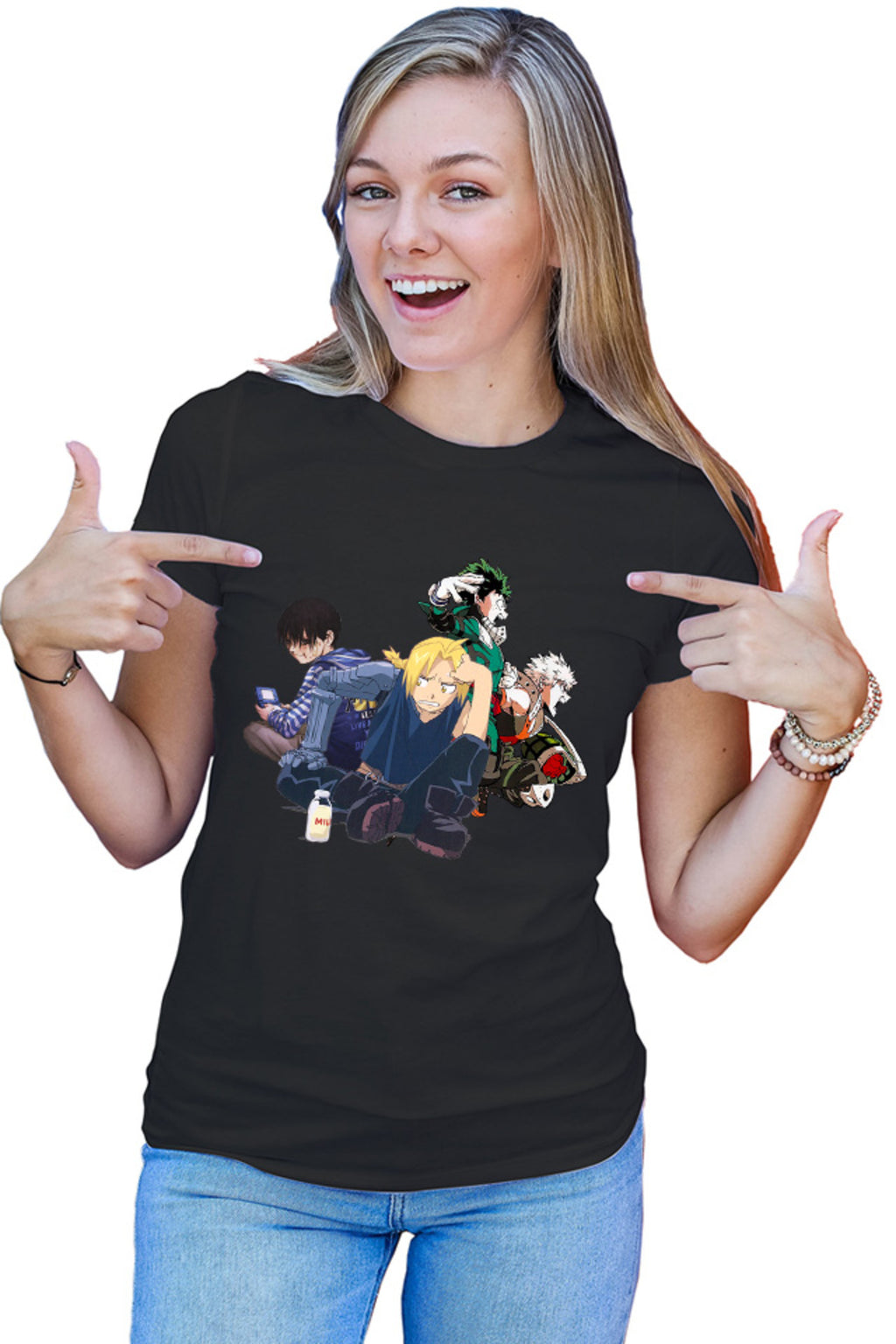 Tricou dama Btooom! Kou My Hero Academia Ikuzu Katsuki Milk Force Explosion