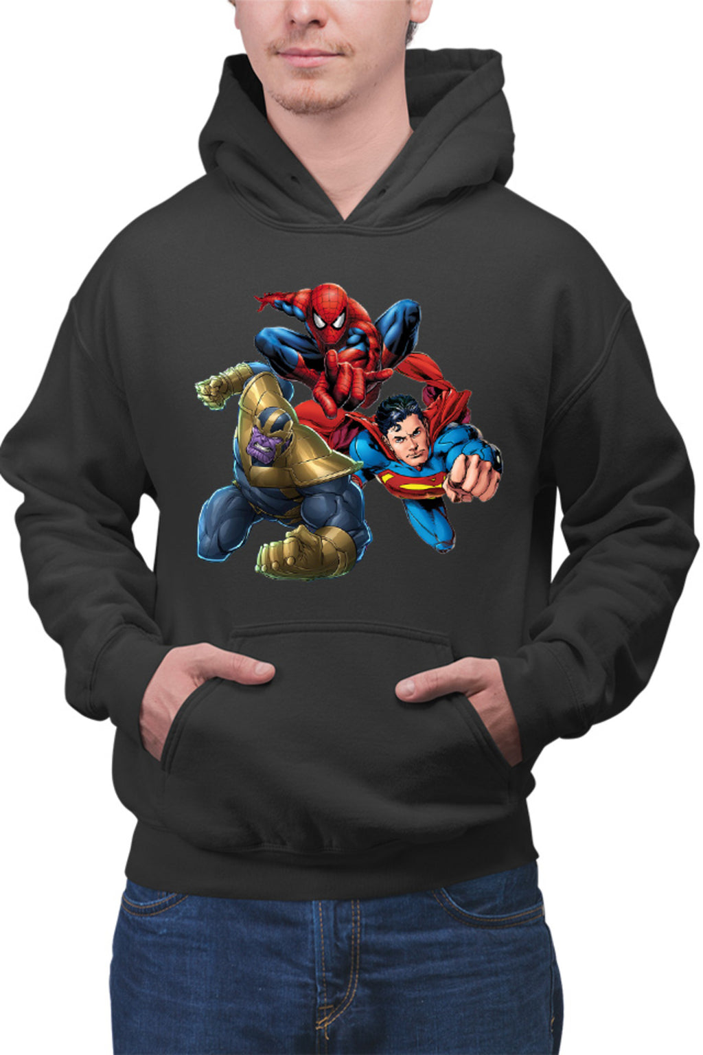 Hanorac barbati Thanos Superman Spiderman Hero Gems Avangers