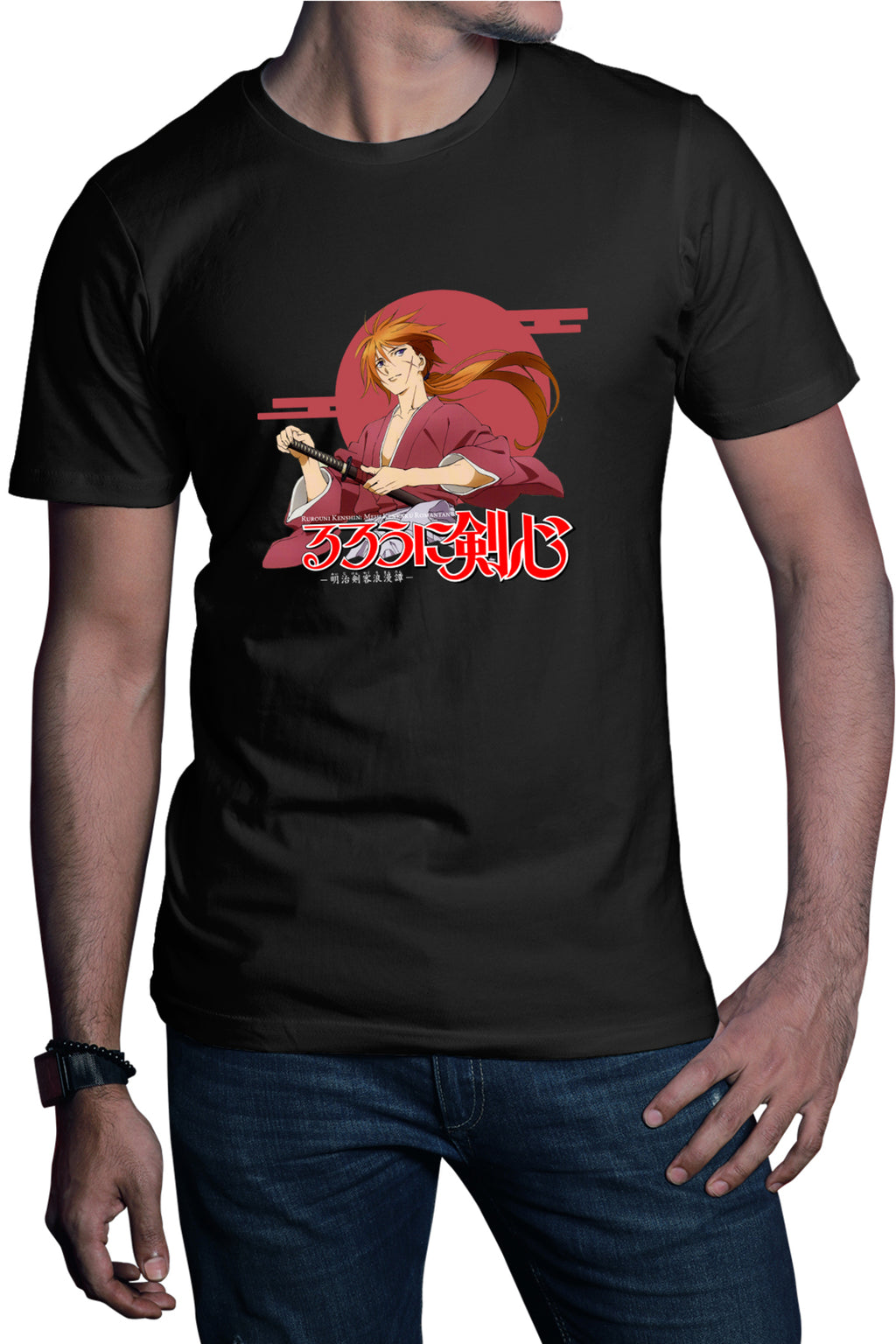 Tricou barbati Rurouni Kenshin Japan Sun Samurai Kenji