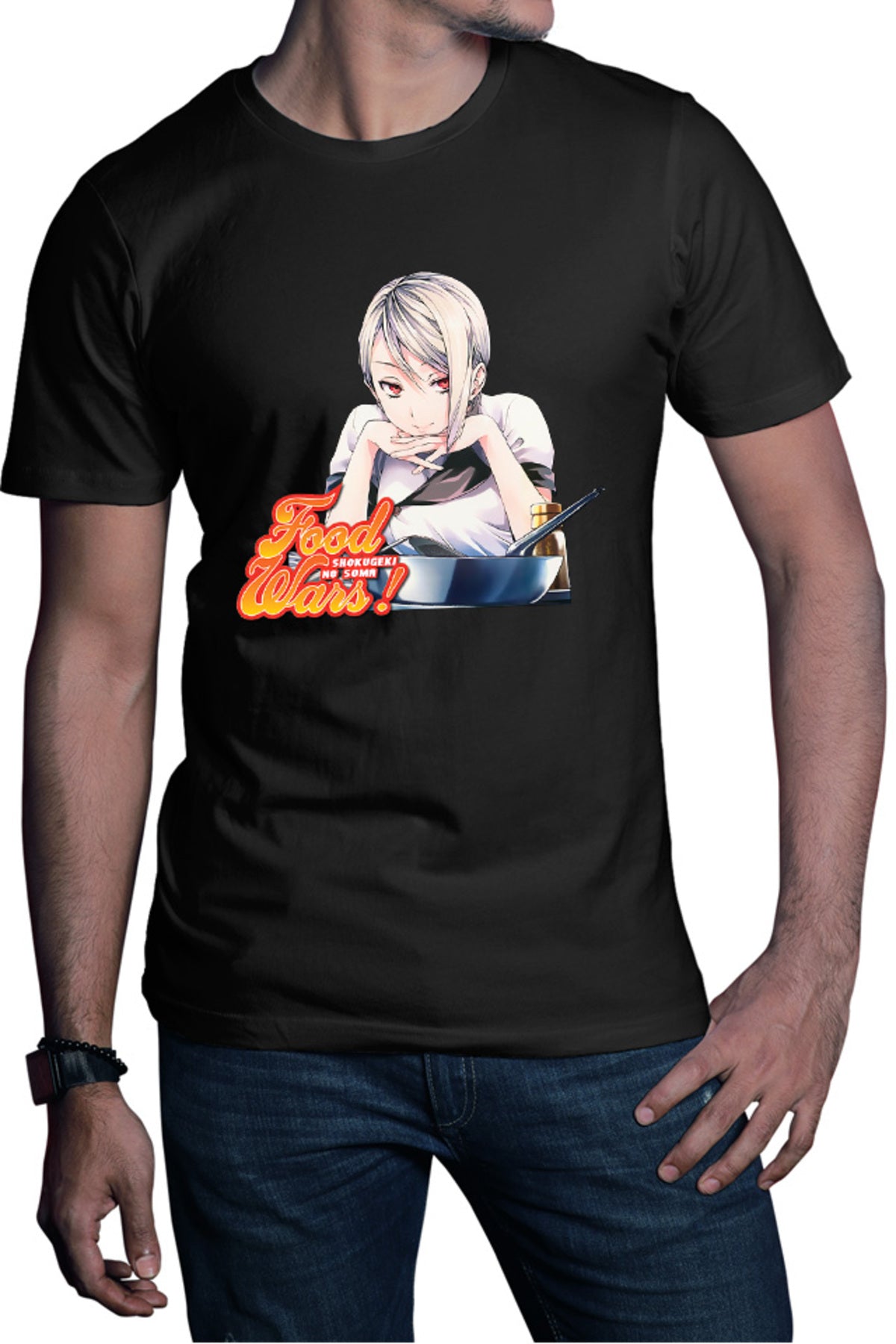 Tricou barbati Food Wars Alice Cooking Pan Animeeater