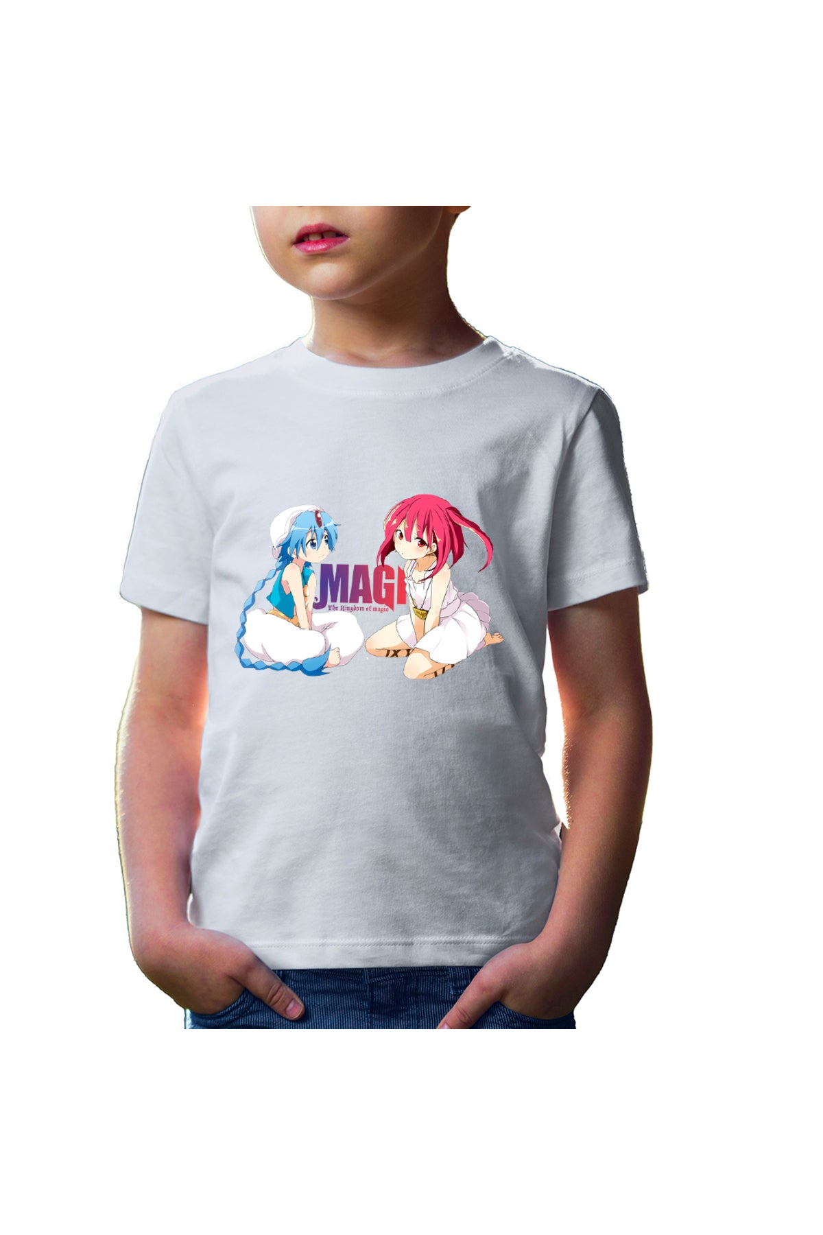 Tricou copii Magi The Labyrinth of Magic Alladin Morgiana Sitting
