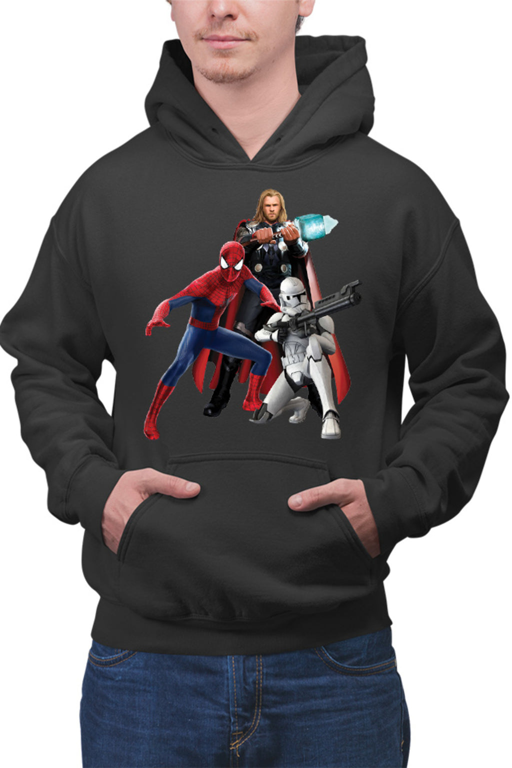 Hanorac barbati Star Wars Spiderman Thor Marvel Clone Trooper