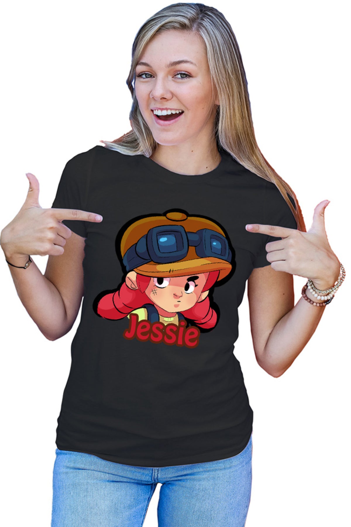Tricou dama Brawl Stars Jessie Automatic Ponytails Supercell