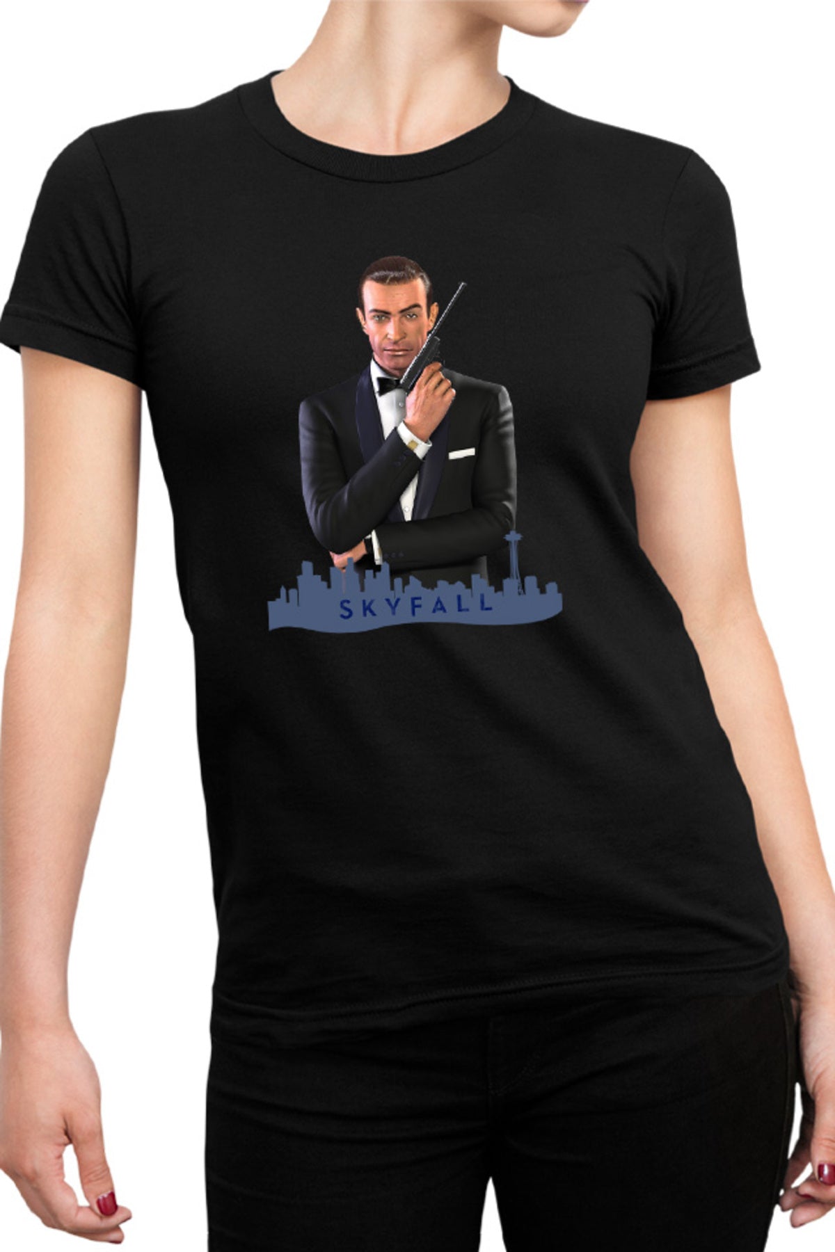 Tricou dama James Bond Skyfall Movie Cool British Spy