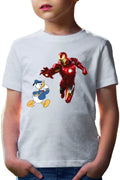 Tricou copii Ironman Donald Duck Tony Stark Save World