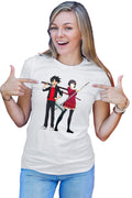 Tricou dama UQ Holder Touta Orte Kataka Fighters School Uniform Slice of Life
