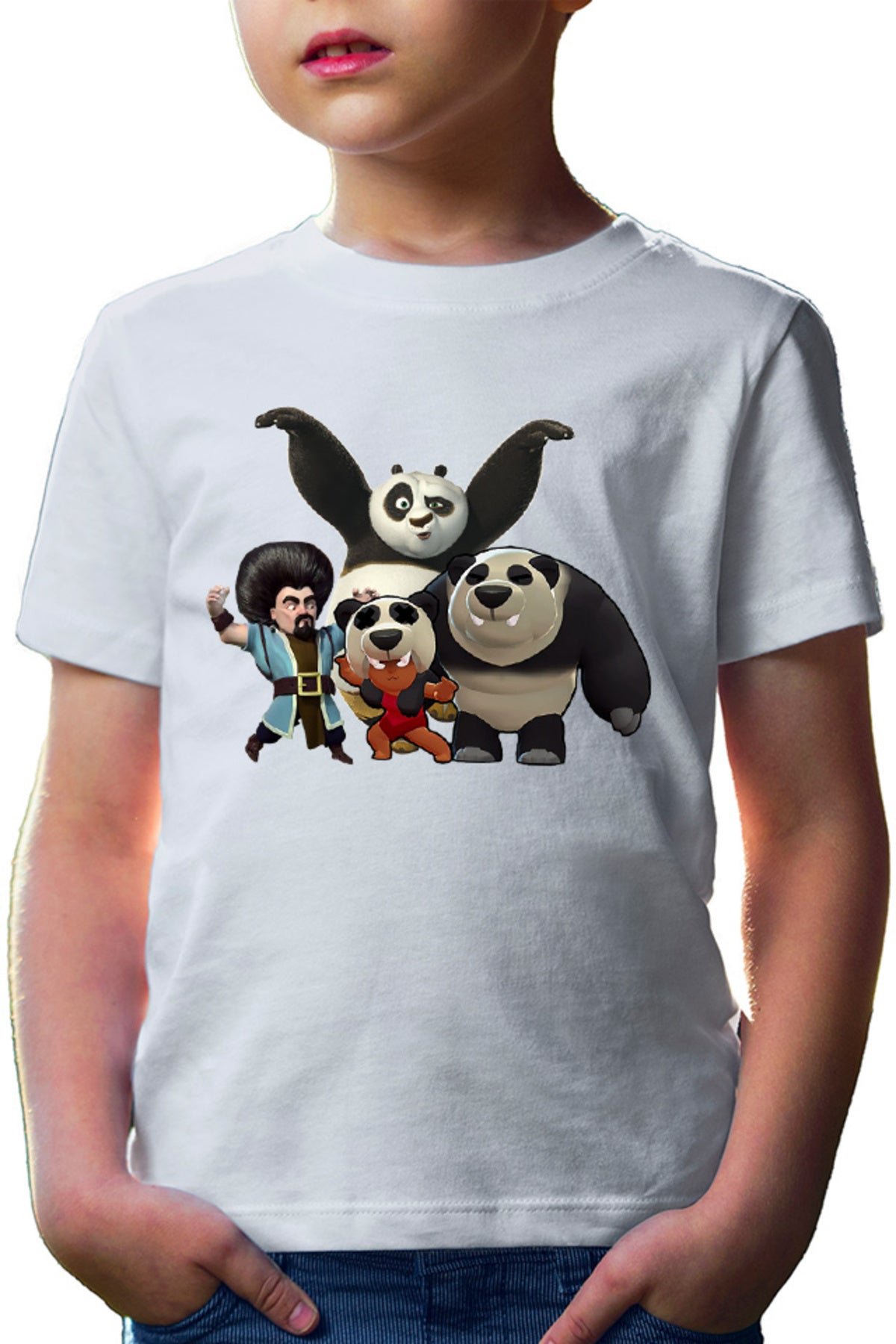 Tricou copii Brawl Stars Panda Arena Kung Fu Clash Royale Supercell