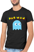 Tricou barbati Pac Man Blue Ghost Monster Logo
