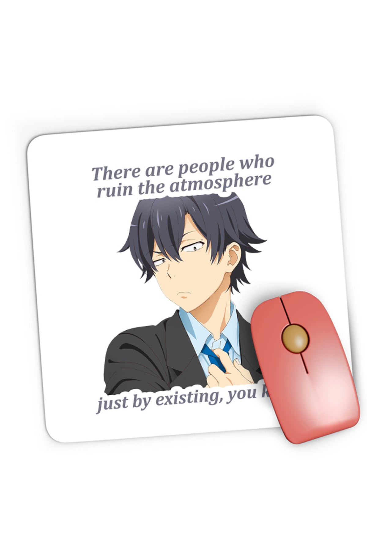 Mousepad Gaming OreGairu Hikigaya Cosplay Japan Trip, 21x19 cm
