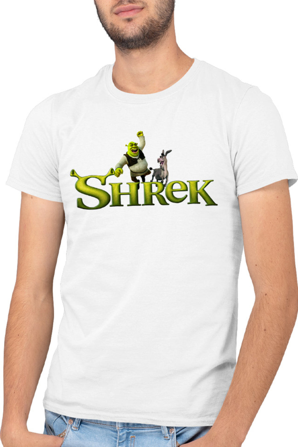 Tricou barbati Shrek Logo Donkey Funny Action Comedy