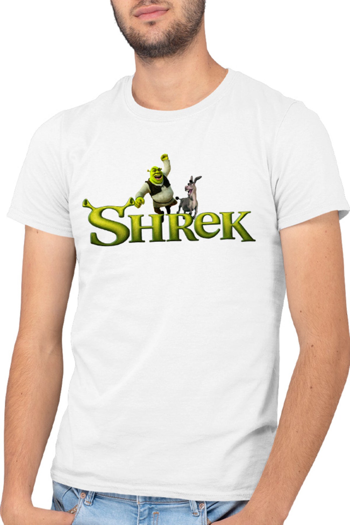 Tricou barbati Shrek Logo Donkey Funny Action Comedy