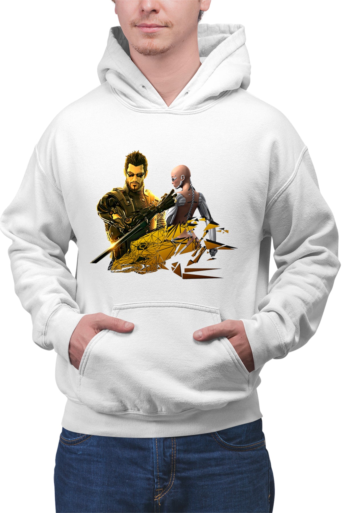 Hanorac barbati Deus Ex Cyborg Human Revolution Video Game