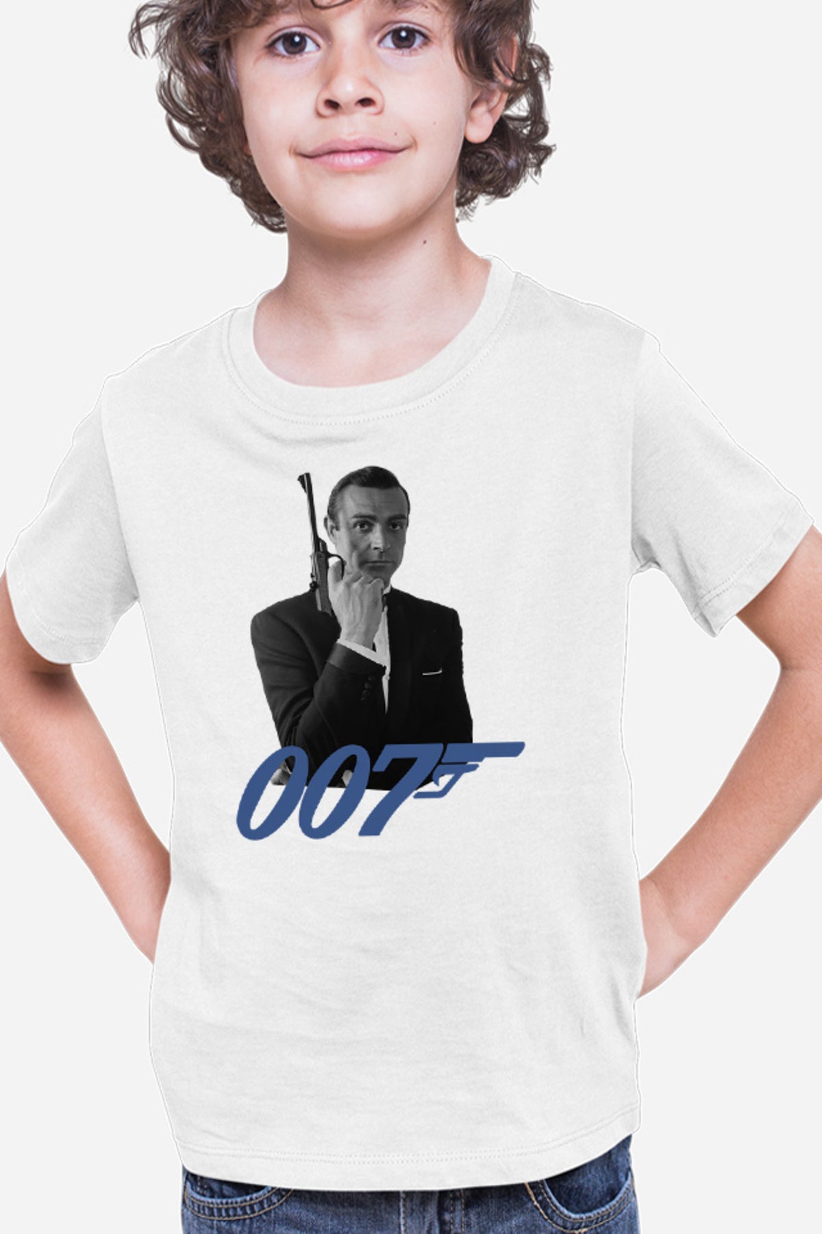 Tricou copii James Bond 007 Logo Vintage Old Movie Alpha