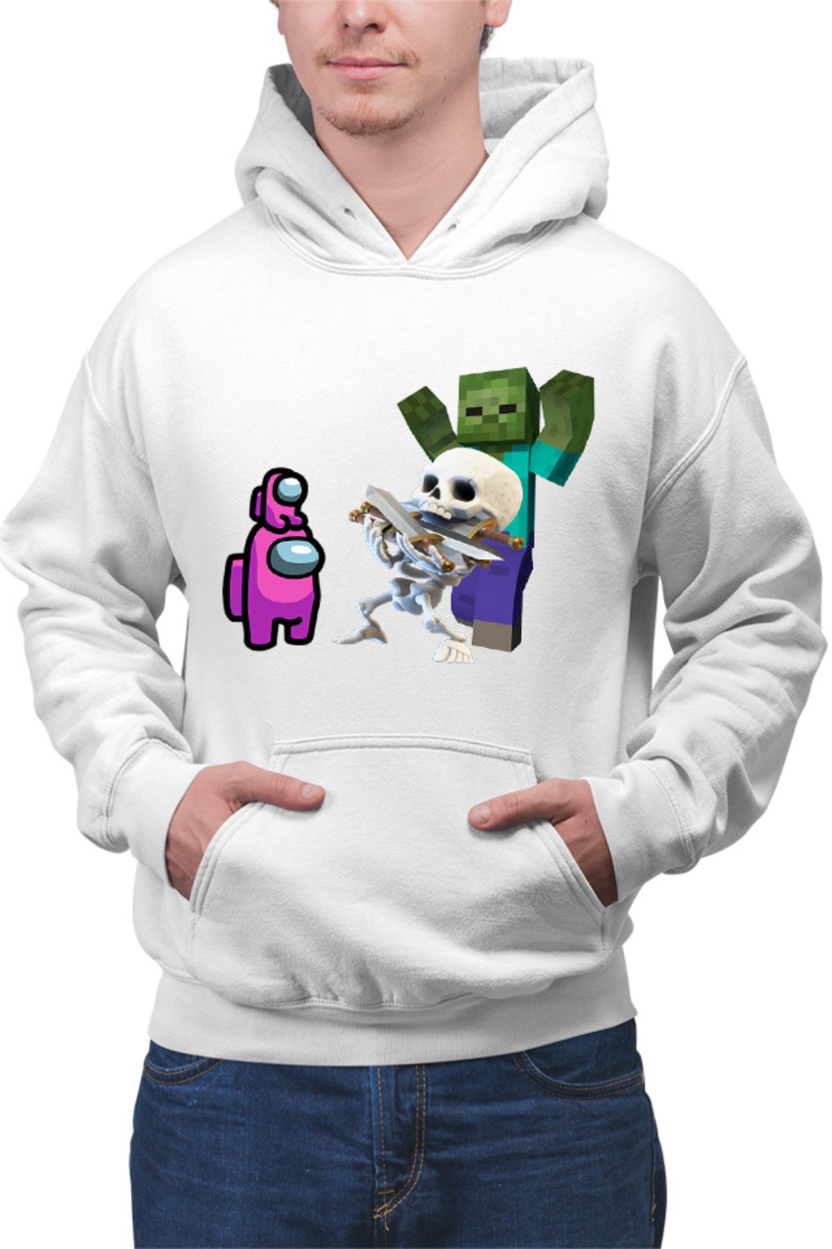 Hanorac barbati Clash Royale Minecraft Scared Skeleton Event Among Us Crew