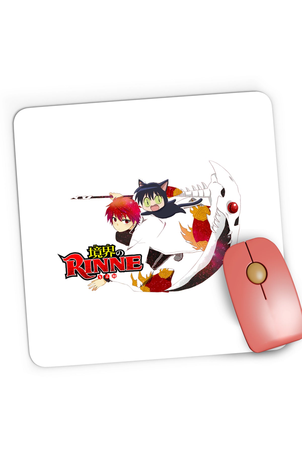 Mousepad Gaming Rin-ne Rin Rokumon Cat Animekage, 21x19 cm