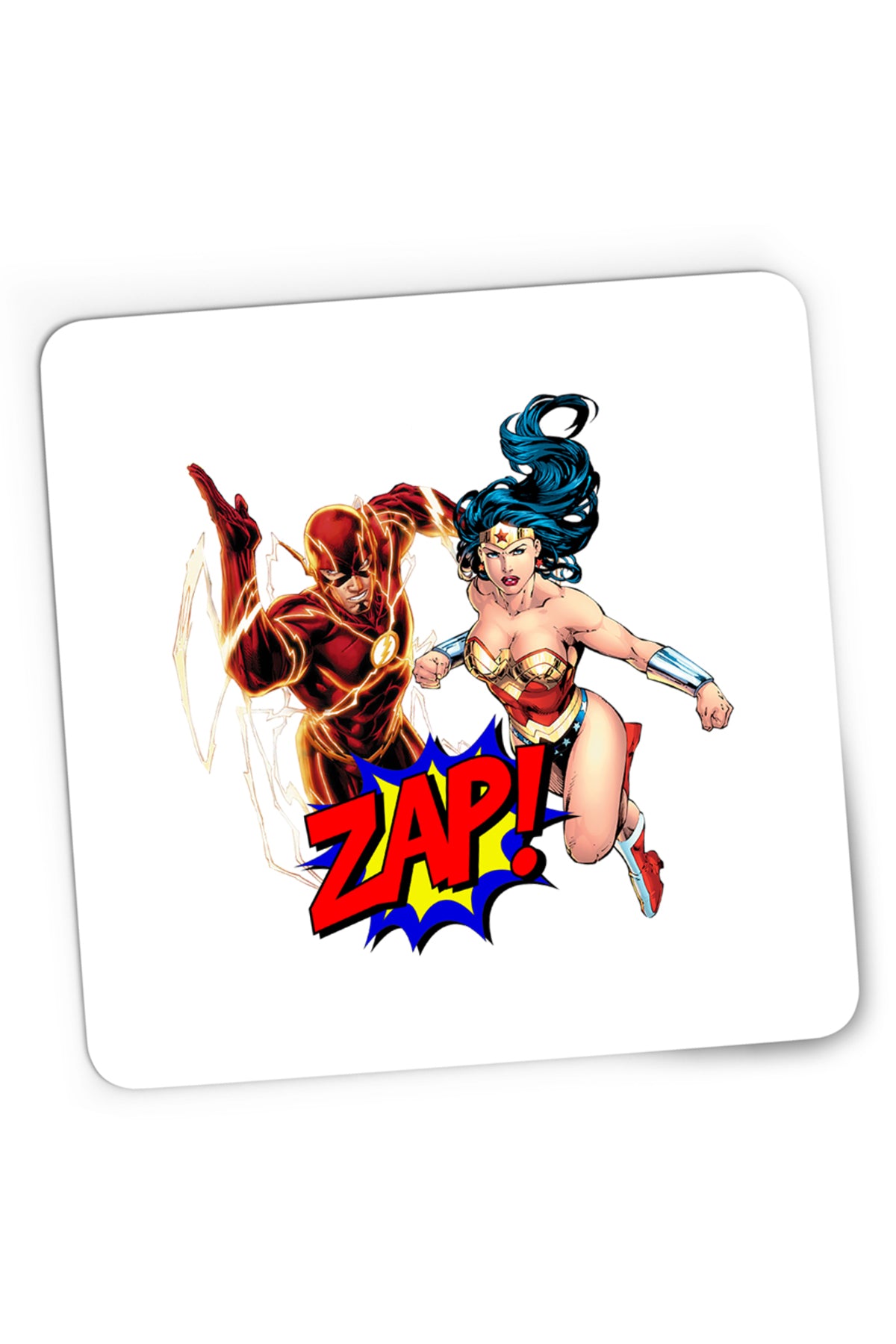 Mousepad Gaming The Flash Wonder Woman Girl Power, 21x19 cm