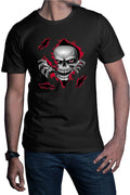 Tricou barbati Predator Biker Skull Logo Motor Skeleton