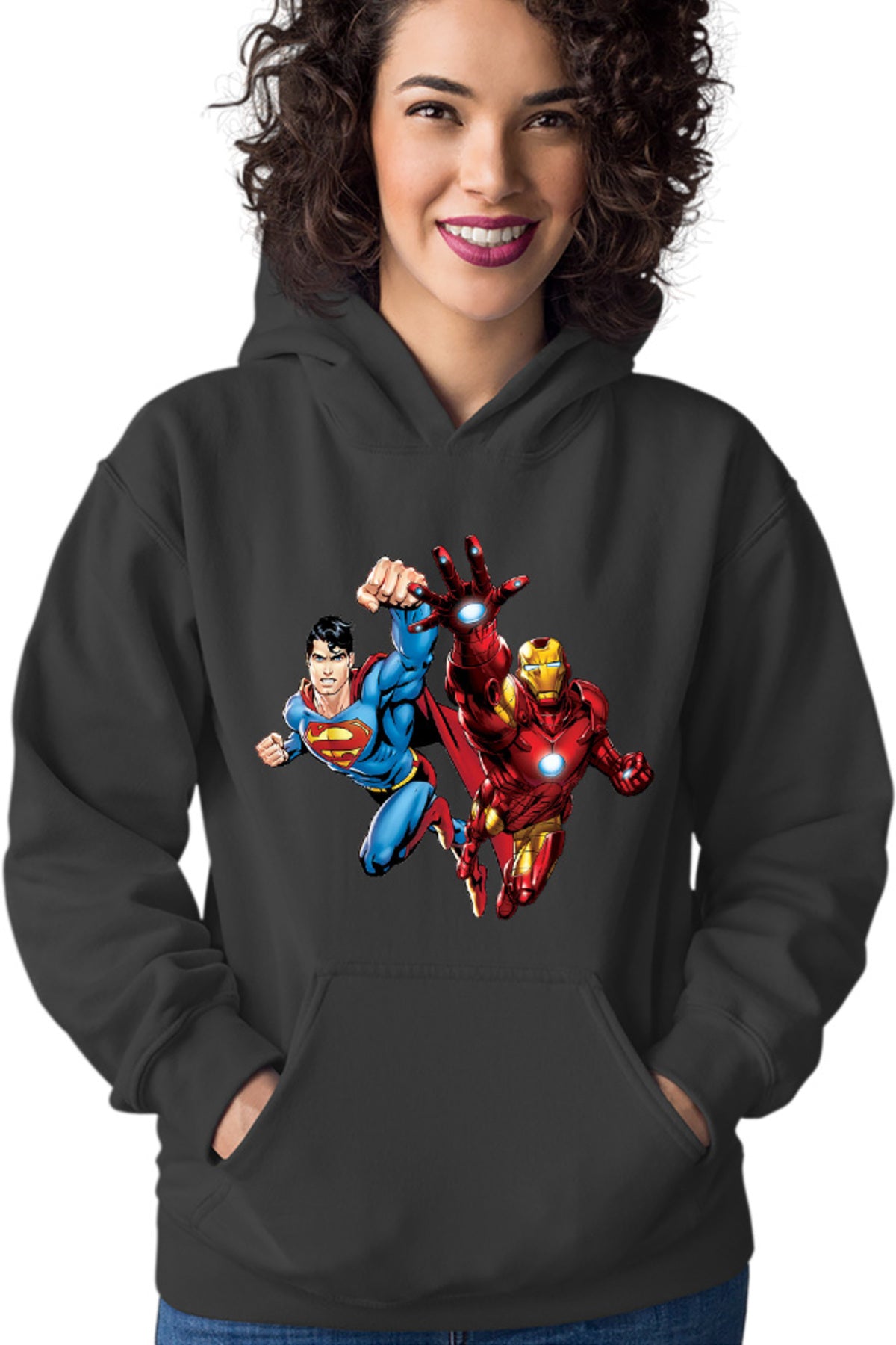 Hanorac dama Ironman Superman Power Suit Marvel Comics