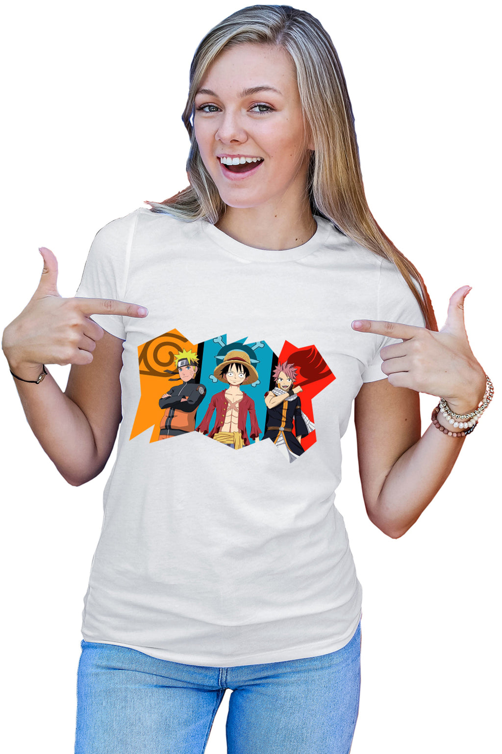 Tricou dama Fairy Tail Naruto One Piece Best Guild Anime