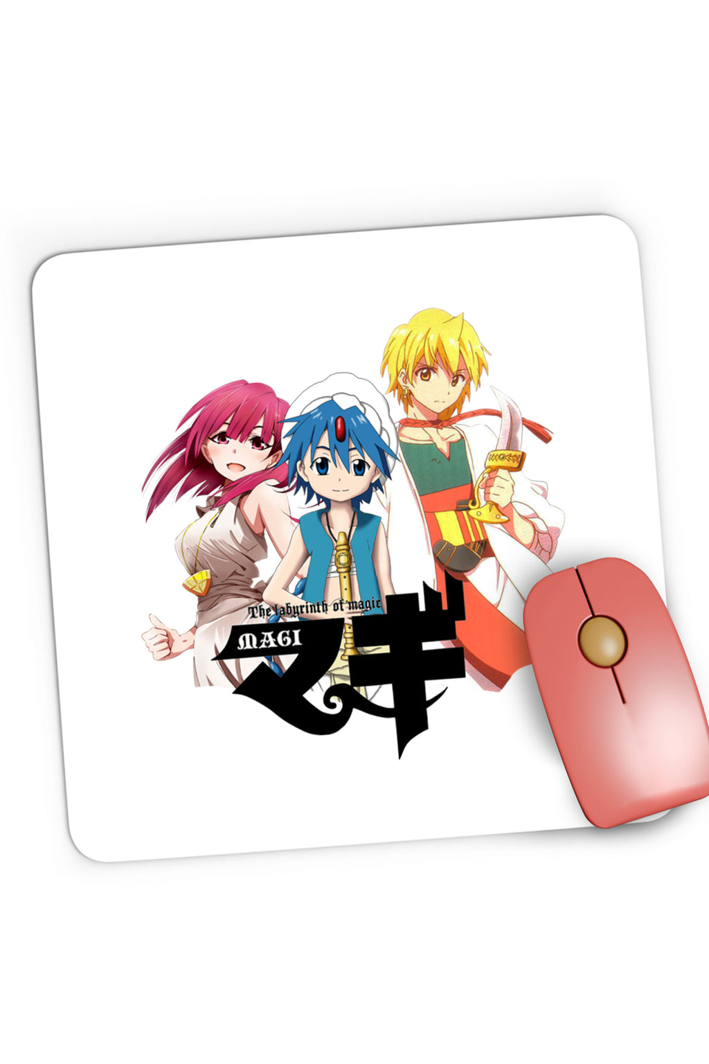 Mousepad Gaming Magi The Labyrinth of Magic Aladin Alibaba Morgiana, 21x19 cm