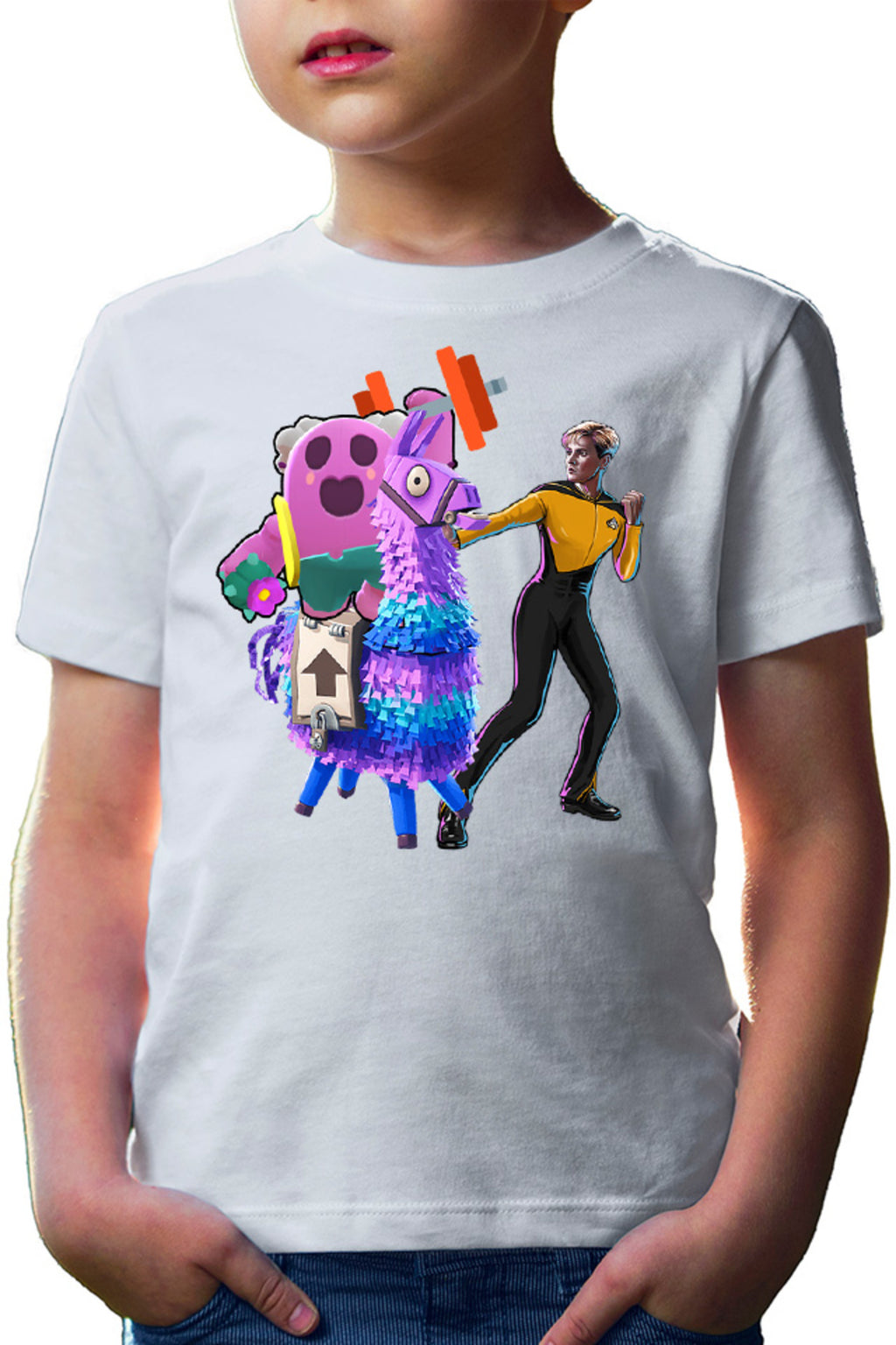 Tricou copii Brawl Stars Lift Hero Trek Fortnite Goat Battleroyale