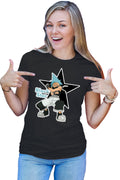 Tricou dama Soul Eater Black Star Otaku Fight Pose Spirit Trap