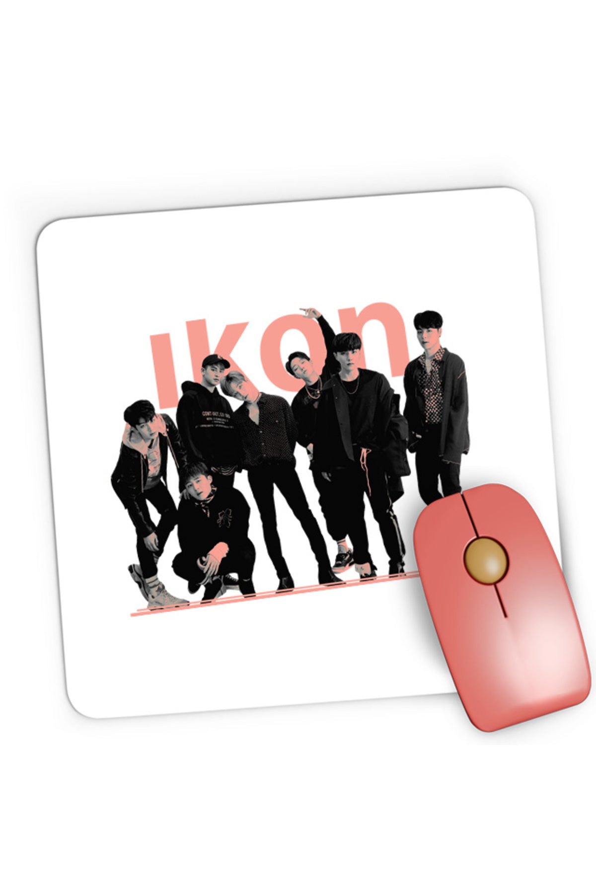 Mousepad Gaming iKon All Members Awards Group K-Pop Dance Talents, 21x19 cm