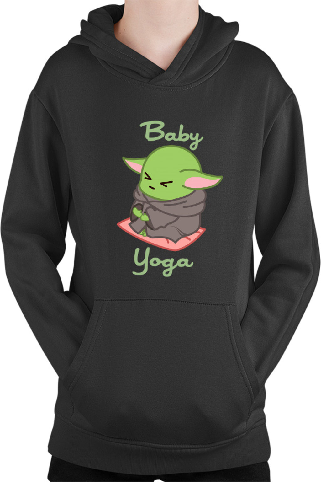 Hanorac copii Baby Yoda Meditate Morning Stress