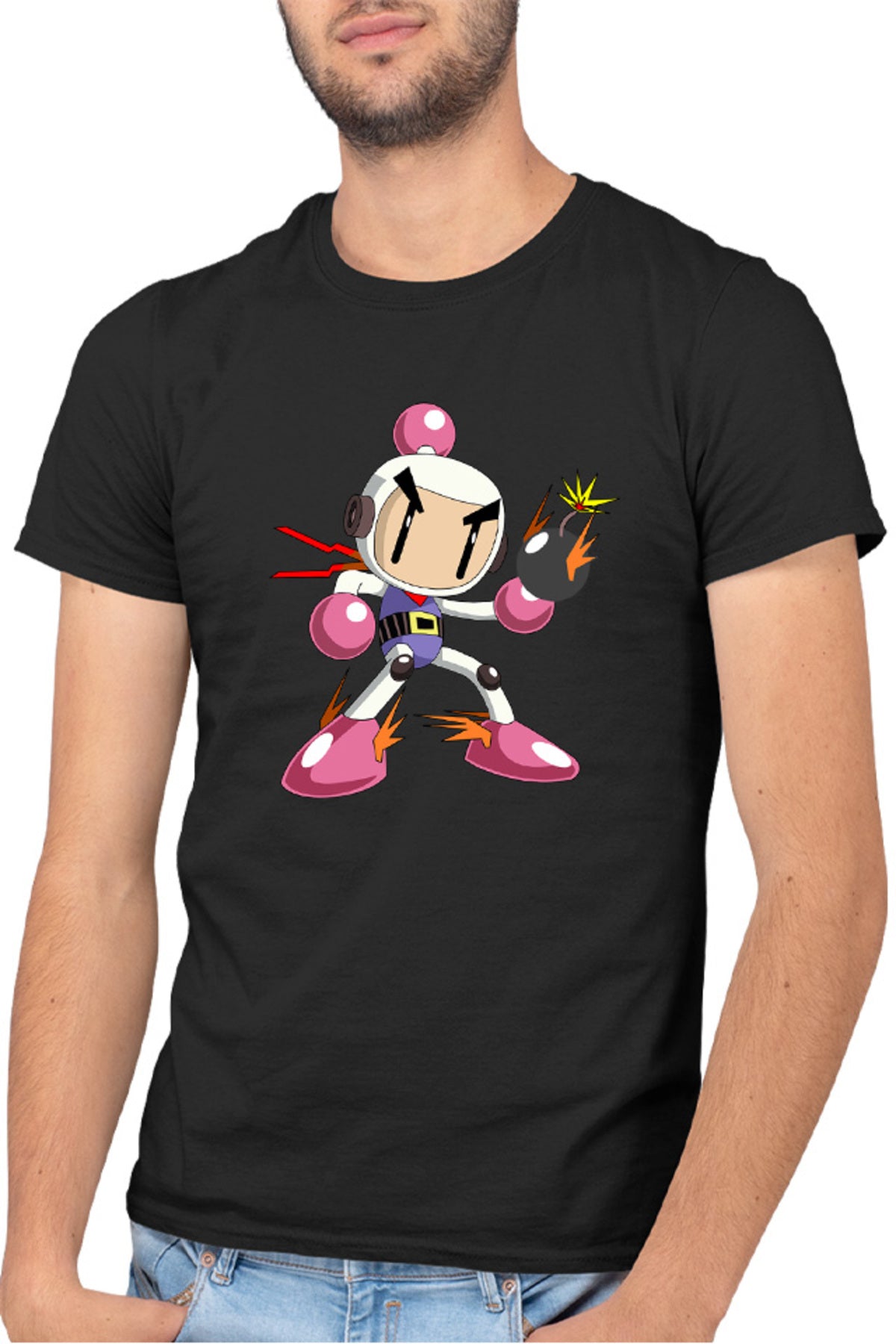 Tricou barbati Bomberman Angry Japanese Multiplayer