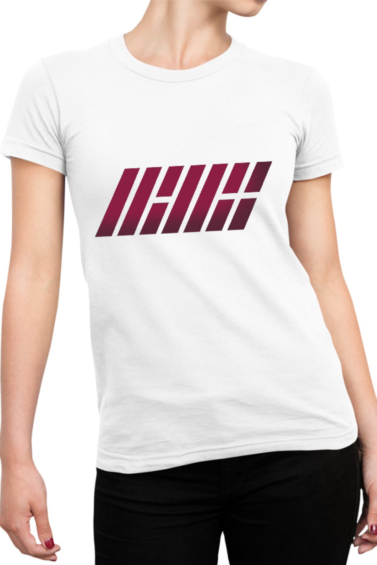 Tricou dama iKon Logo Coreea Flah 7 Members G Entertainment