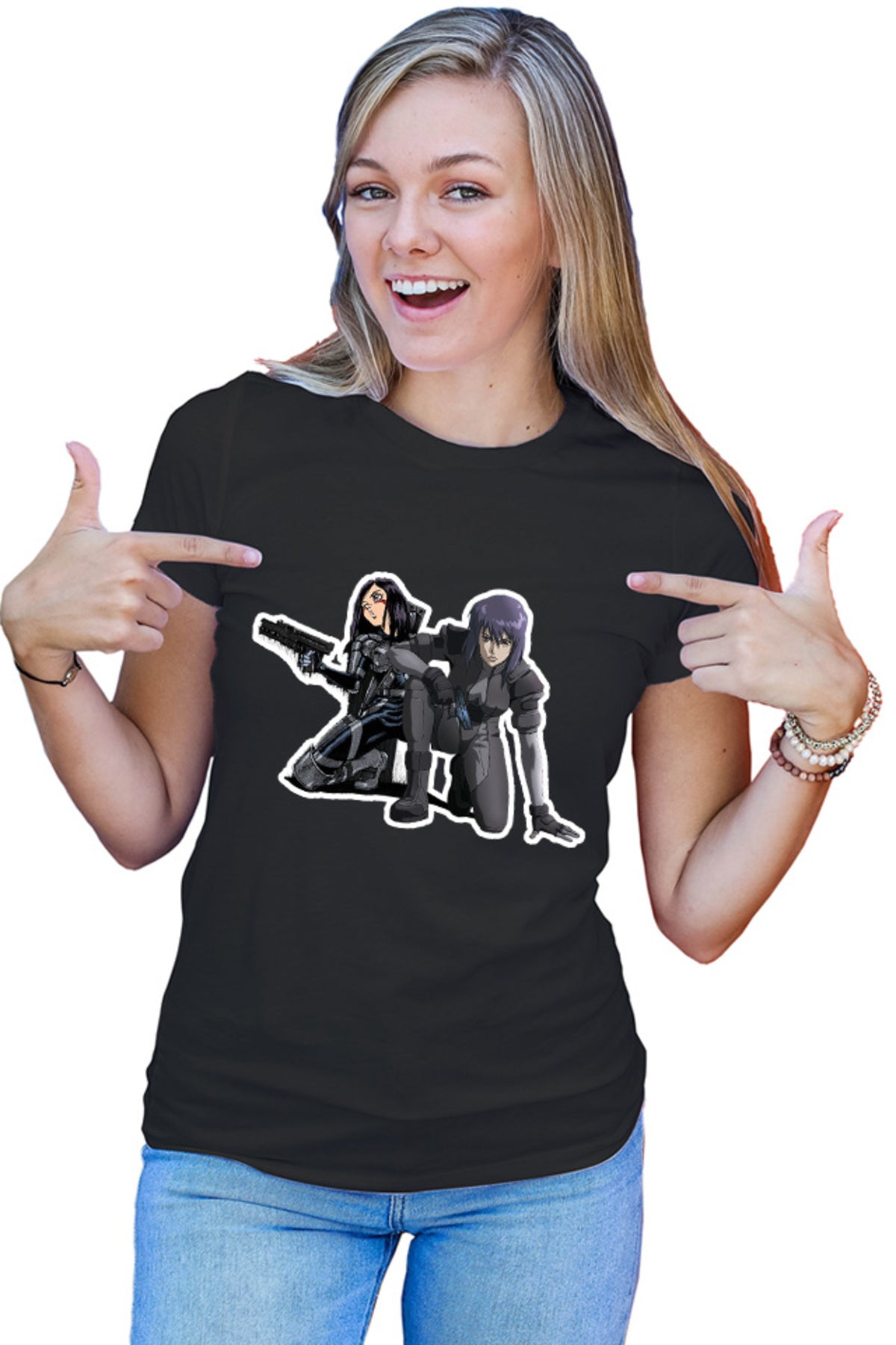 Tricou dama Battle Angel Alita Gally Makoto Sit Otaku Cyborg