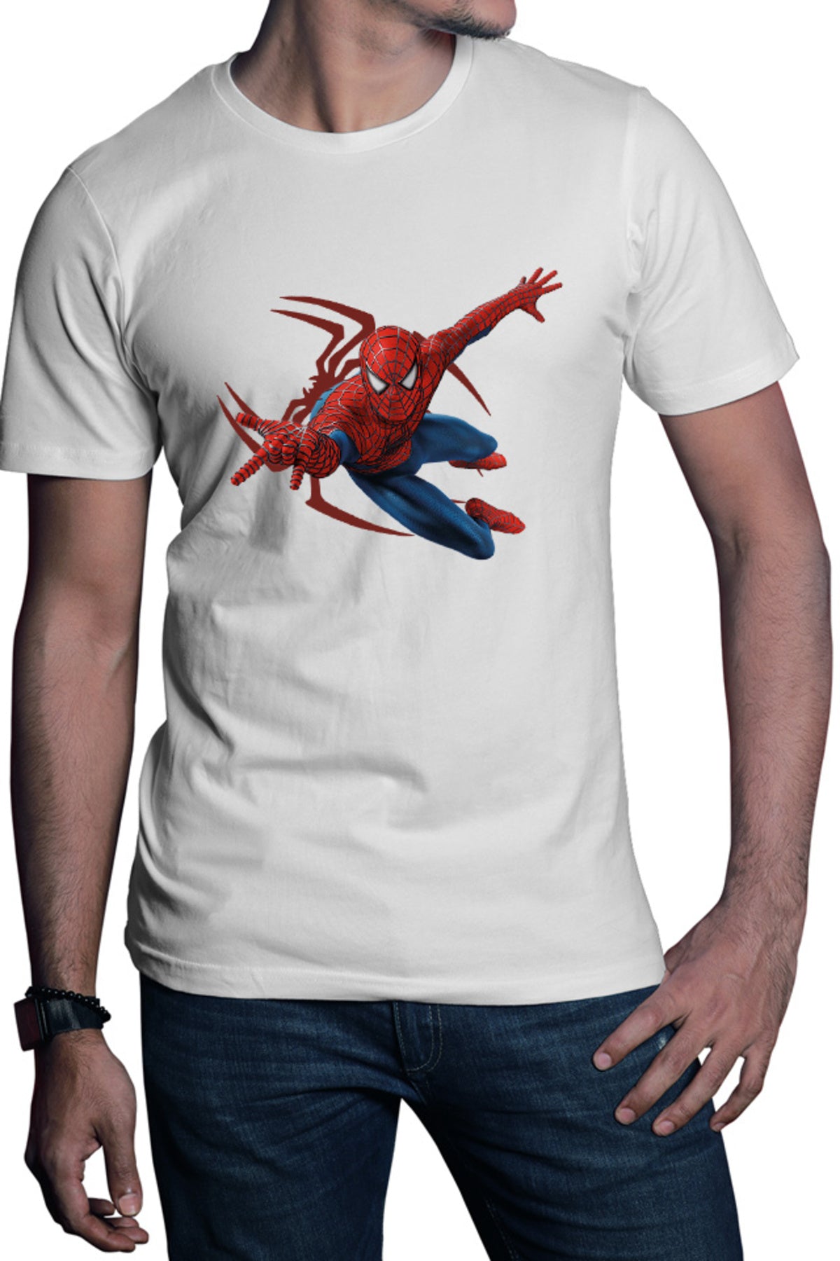 Tricou barbati Spiderman Logograph Web Jump Marvel Stan