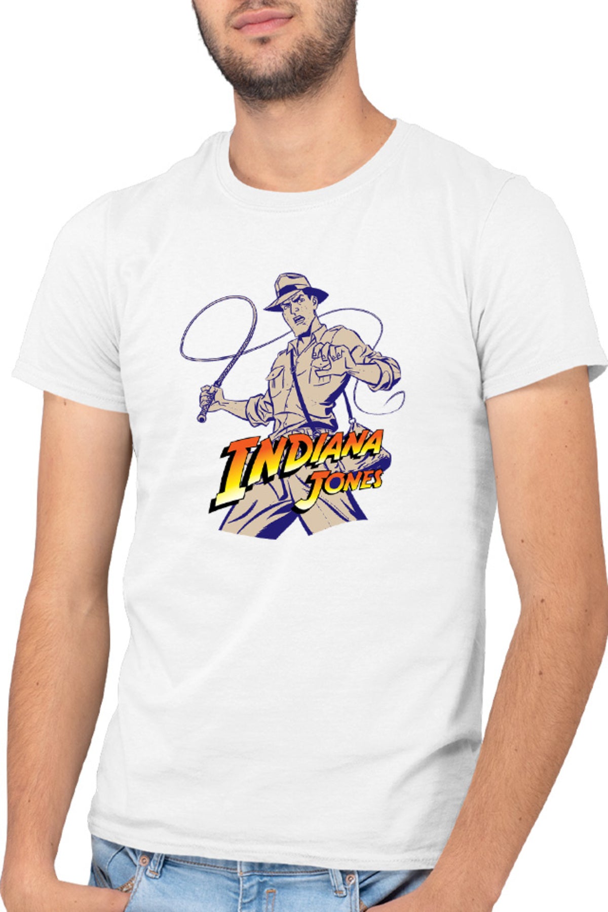 Tricou barbati Indiana Jones American Dr. Henry Walton Archaeology