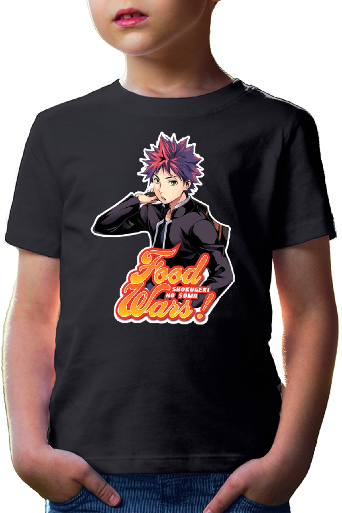 Tricou copii Food Wars Souma Student Style Action Shokugeki