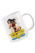 Cana Wonder Woman String Energy Retro Illustration American, alba, 330 ml