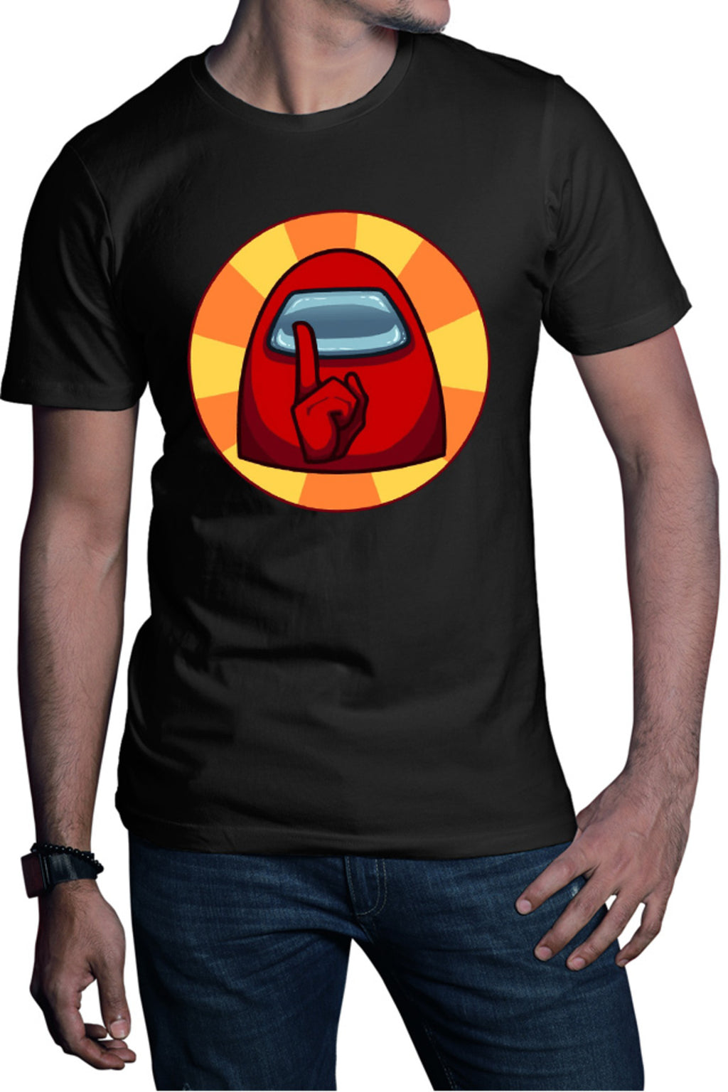 Tricou barbati Among Us Sus Shh Silence Vote Out