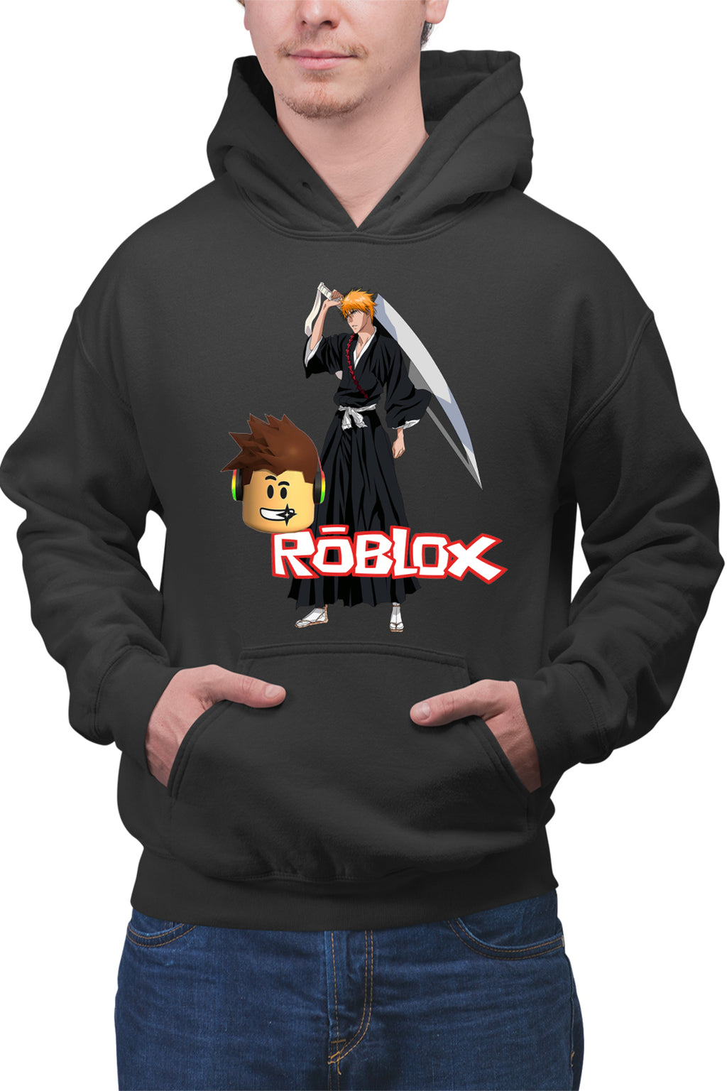 Hanorac barbati Bleach Ichigo Roblox Samurai Studio Home