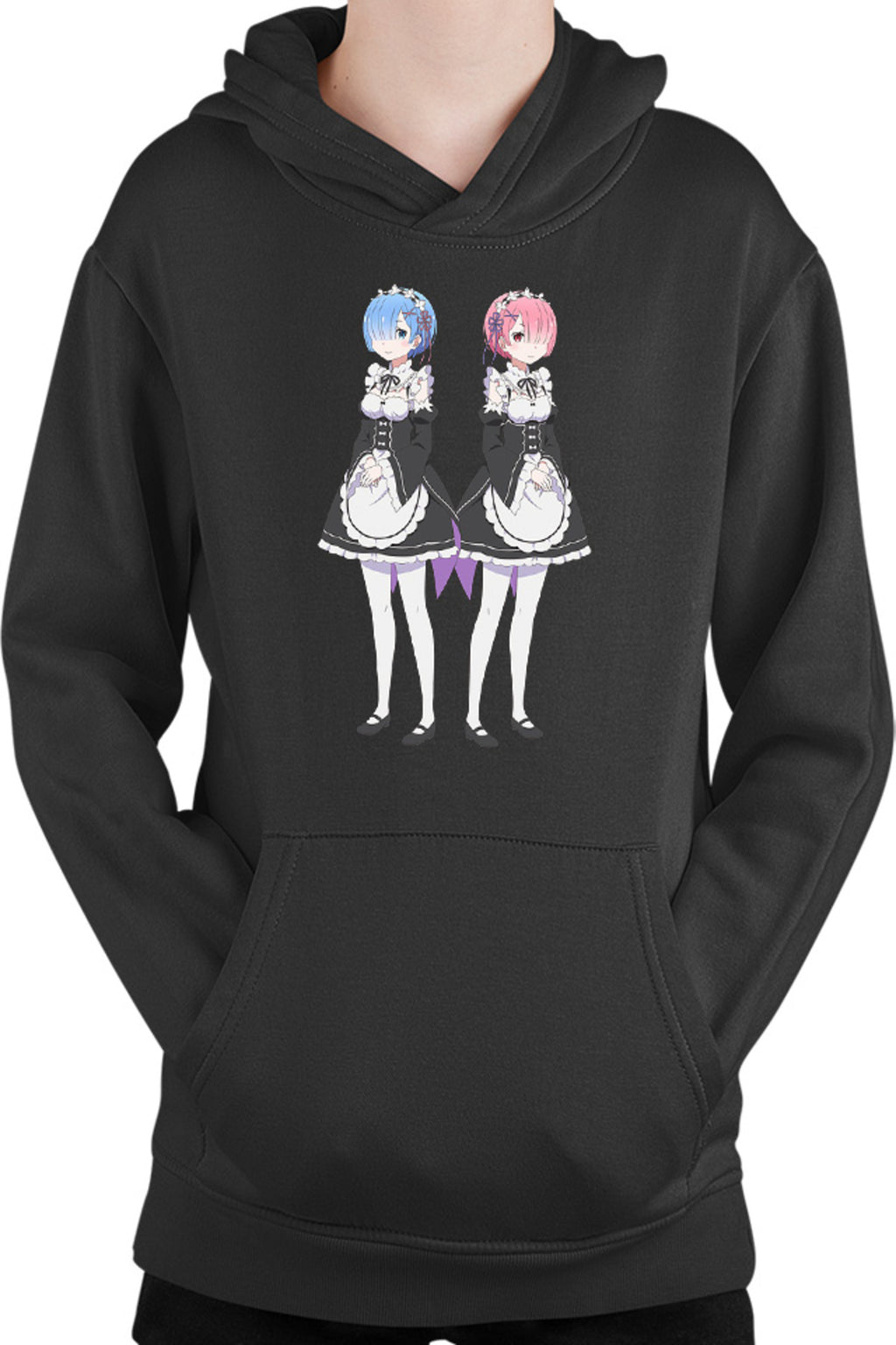 Hanorac copii Re Zero REM RAM Demon Siblings Horns Power Tribe