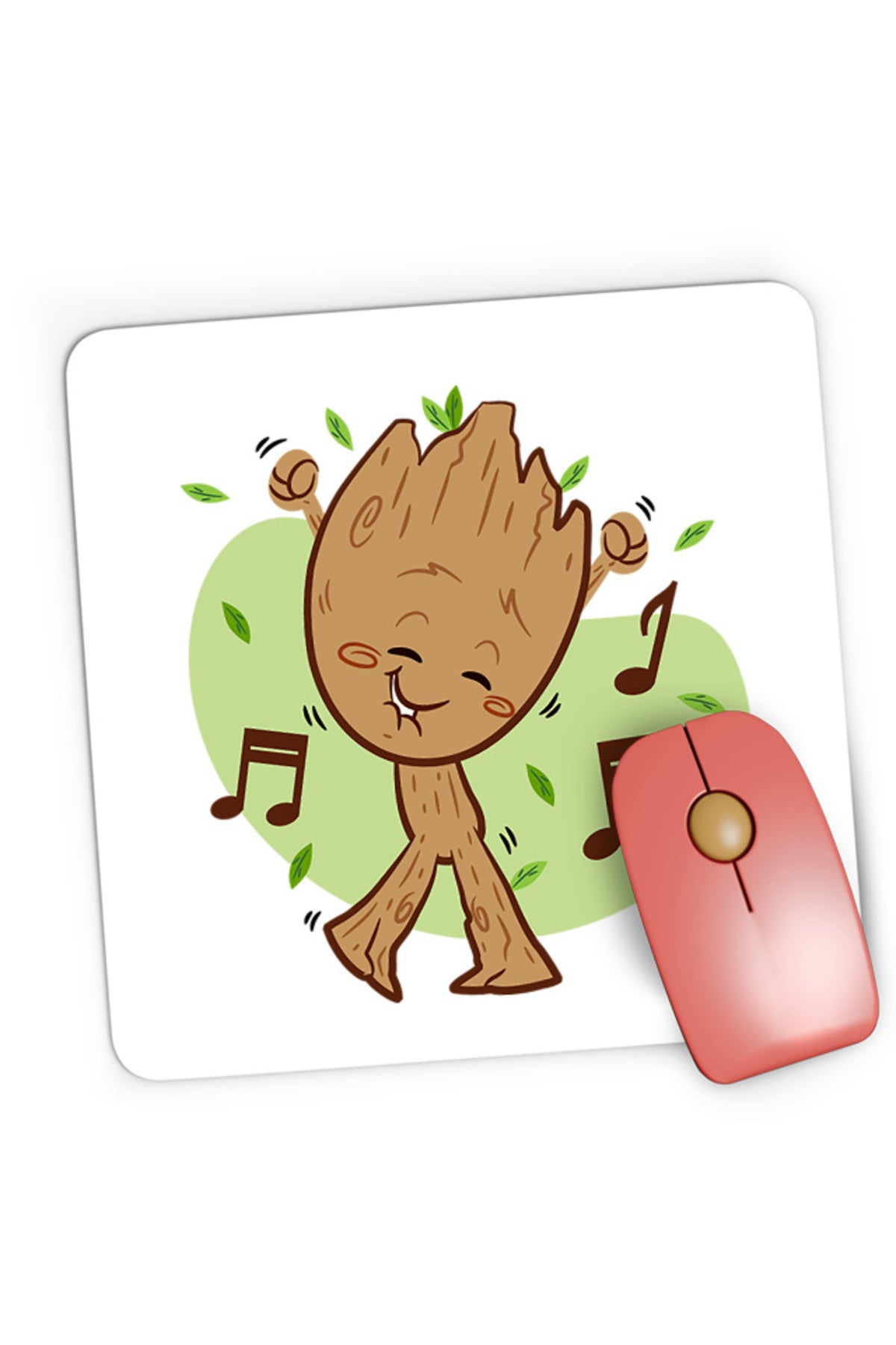 Mousepad Gaming Baby Groot Music Love Dance Marvel, 21x19 cm