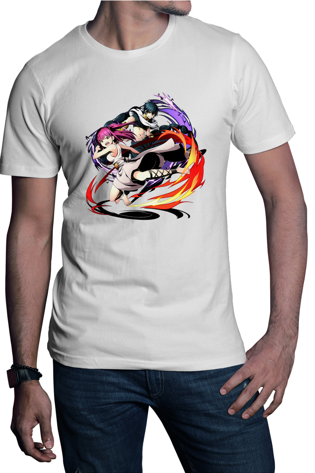 Tricou barbati Magi The Labyrinth of Magic Morgiana Fight Judar