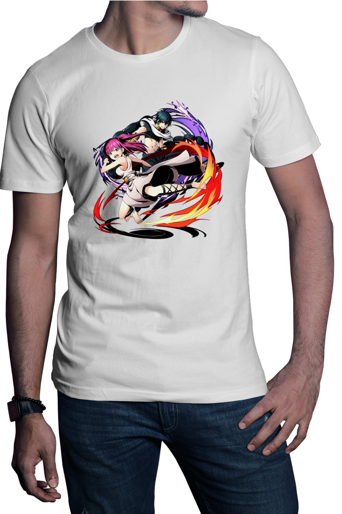 Tricou barbati Magi The Labyrinth of Magic Morgiana Fight Judar