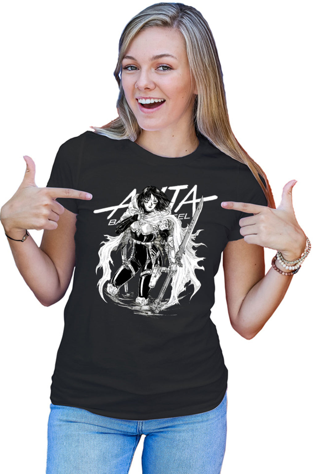 Tricou dama Battle Angel Alita Gally Armor Fight Anime Kage