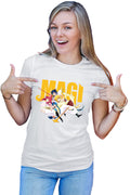 Tricou dama Magi The Labyrinth of Magic Protagonists Group Weapon Pose