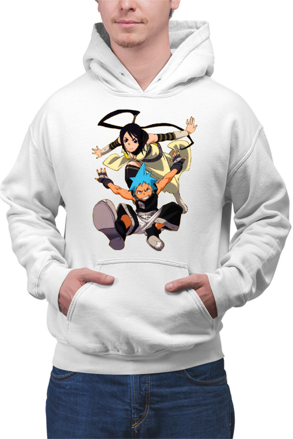 Hanorac barbati Soul Eater Black Star Tsubaki Partner Supranatural Anime